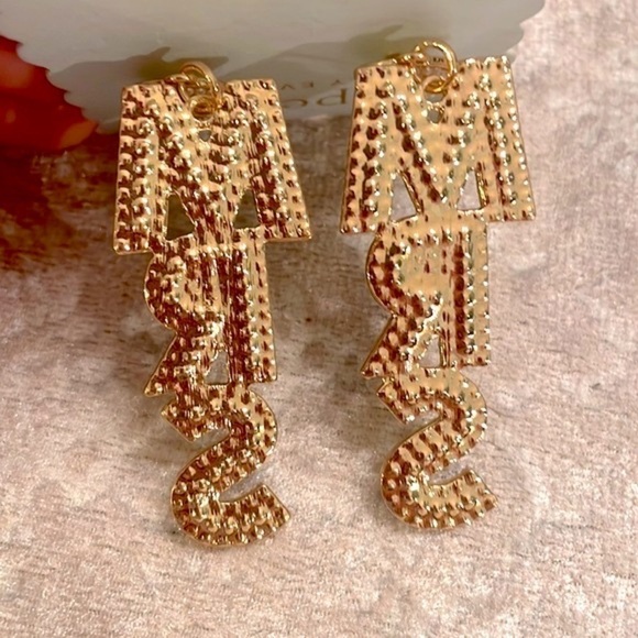 Brand New Piper K MRS Rhinestone Cultured Pearl Drop Earrings Wedding Bride - Picture 9 of 10